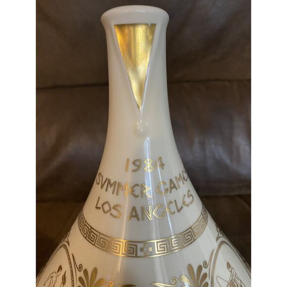 Vintage Spode England Scotland 1984 Olympic Games LA Cream Gold Trim No Stopper - Picture 3 of 6